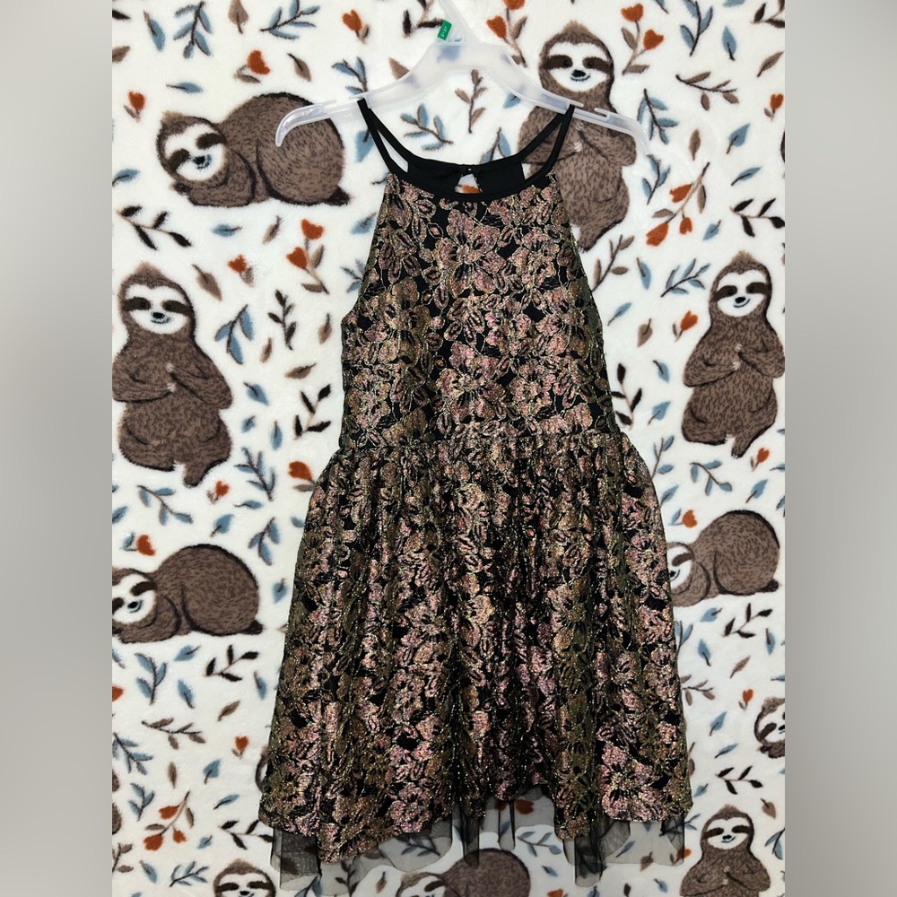 Sequin hearts girls dress